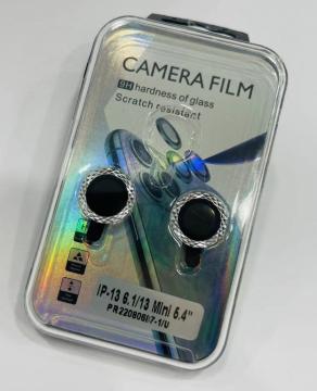 Film Caméra Verre Trempé 9H Anti-trace LOSANGE pour iPhone 13 6.1''/ 13 Mini 5.4''